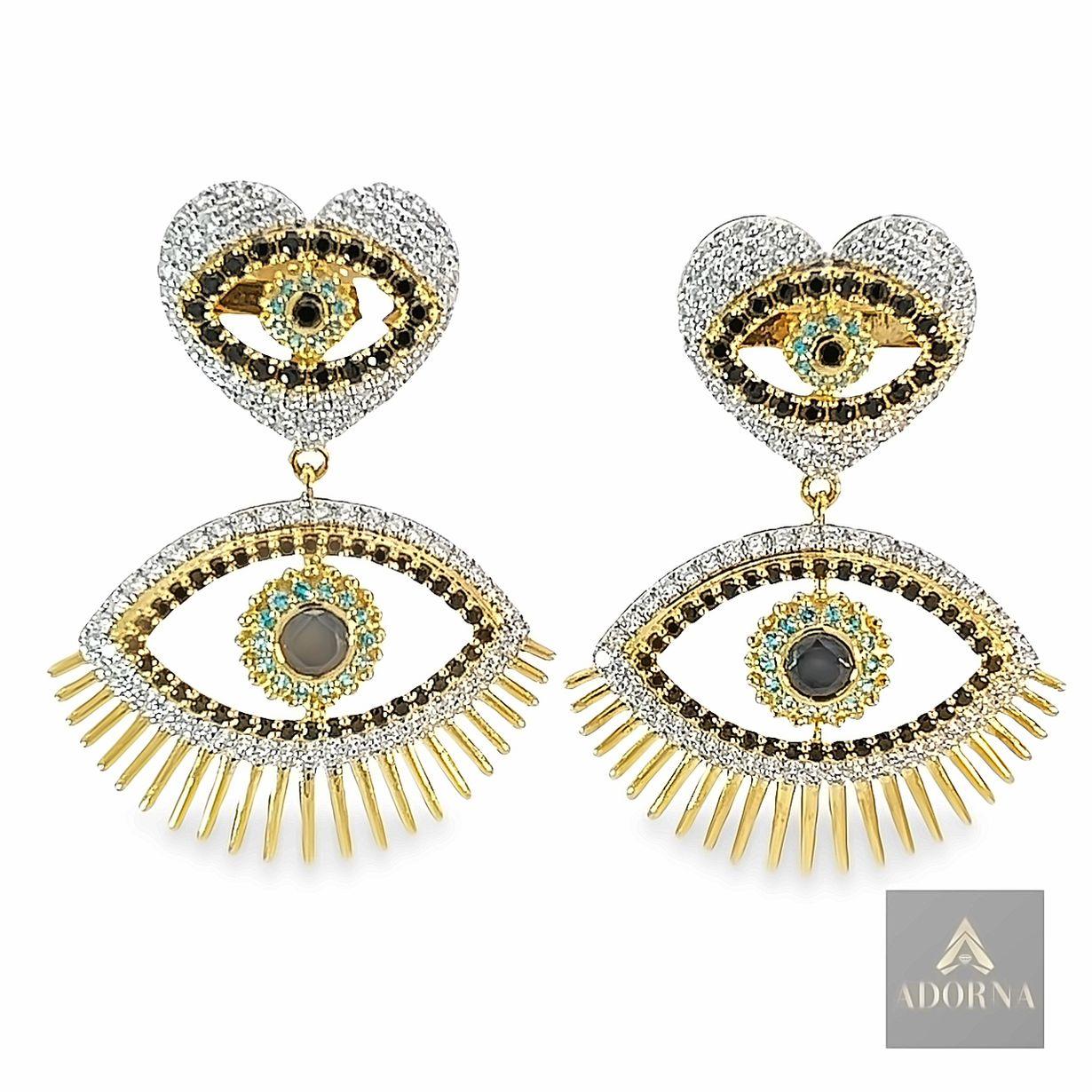 Women's Adorna Lux - Enchanting evil eye earrings For Sale