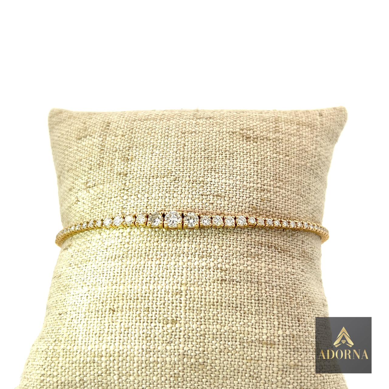 Modern Adorna Lux - Luxury brilliance bracelet need to add 7 inches somewhere For Sale