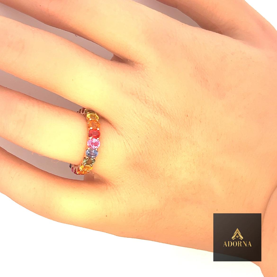 Adorna Lux - Sophia 18-karat yellow gold ring In New Condition For Sale In Los Angeles, CA