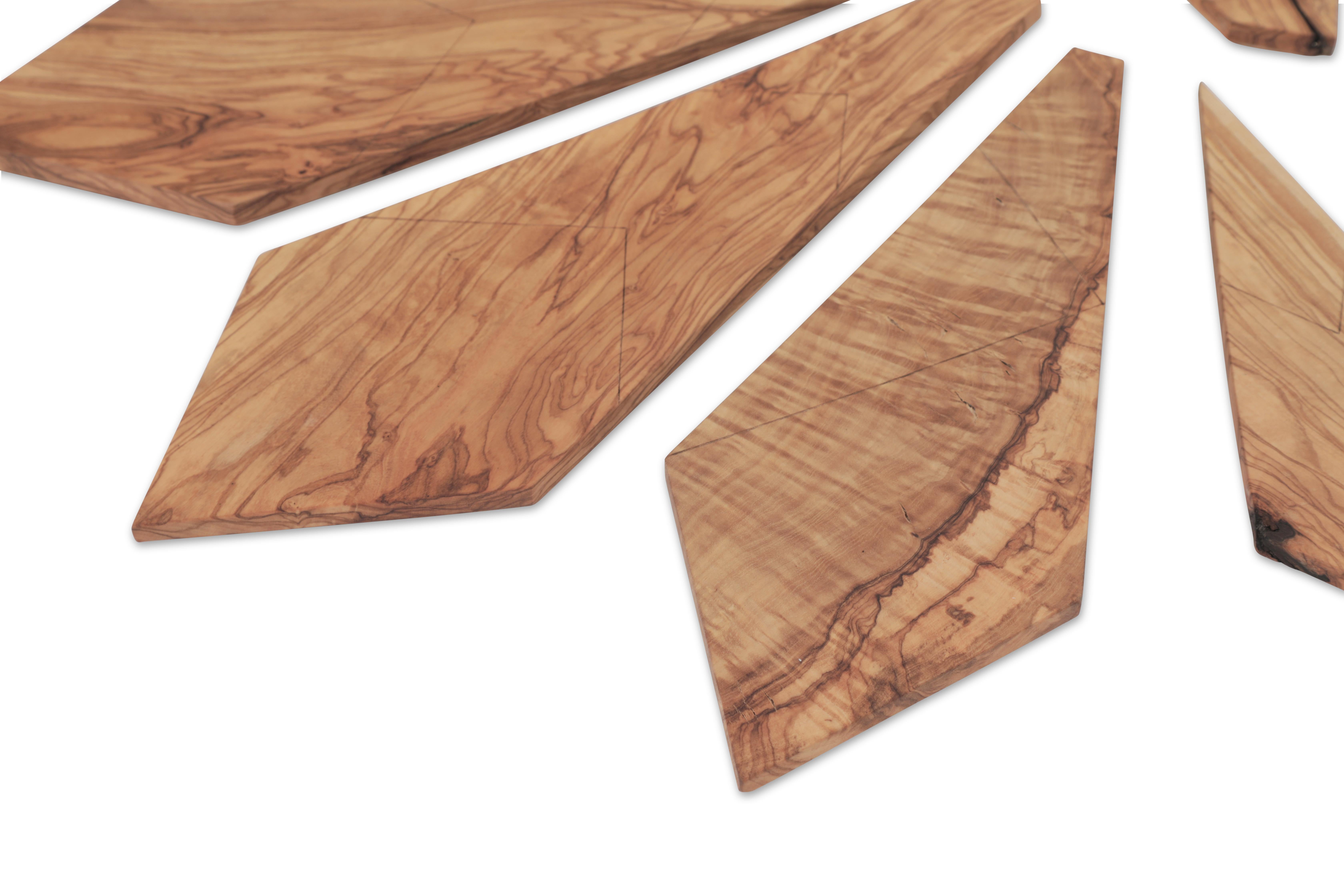Puzzle decorativo en madera de olivo  por  La Fibre Artisanale en venta 4