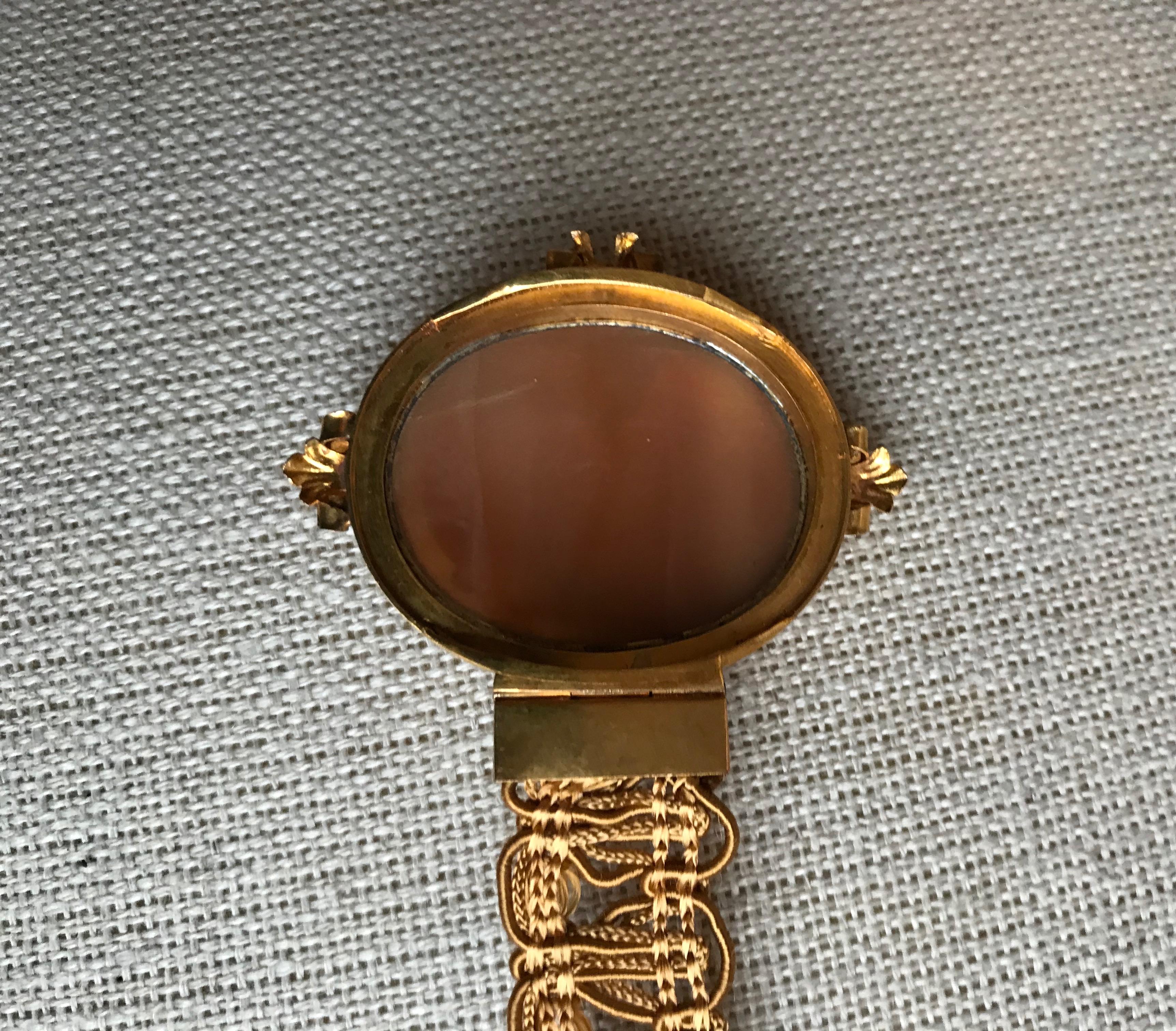 Froment-Meurice Set in 18 Carat, Yellow Gold and Cameo, 19th Century 4