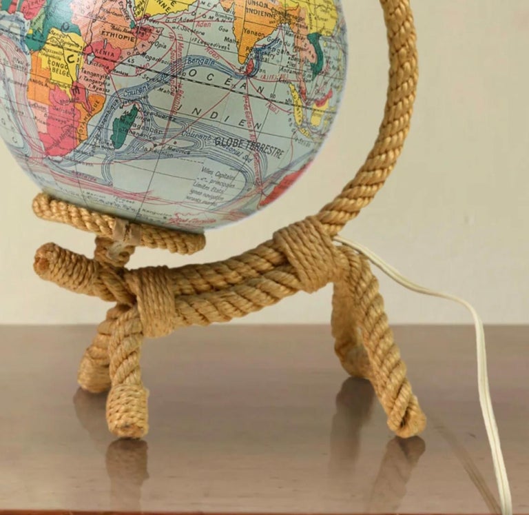 Adoux and Minet Small Illuminated Globe World Ma…