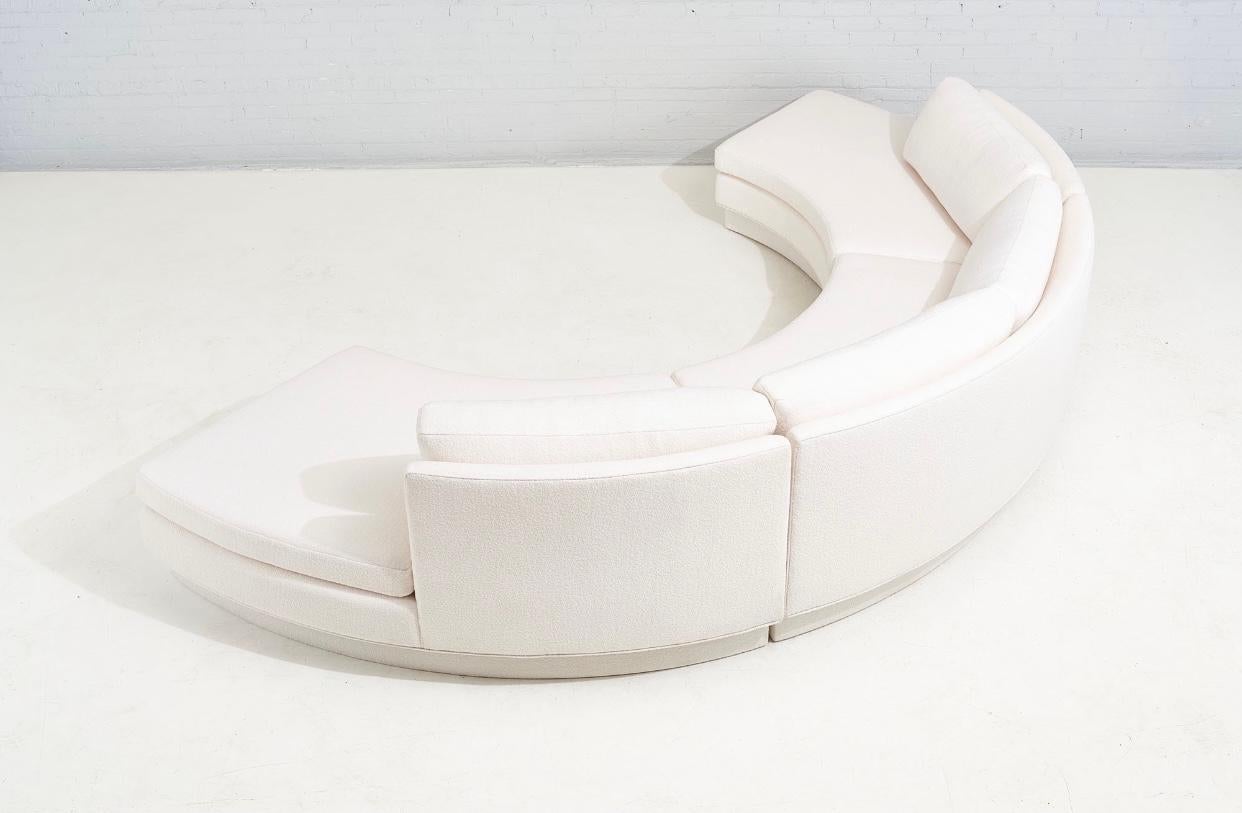Late 20th Century Adrain Pearsall Half Circle Modular Sectional Sofa, 1970
