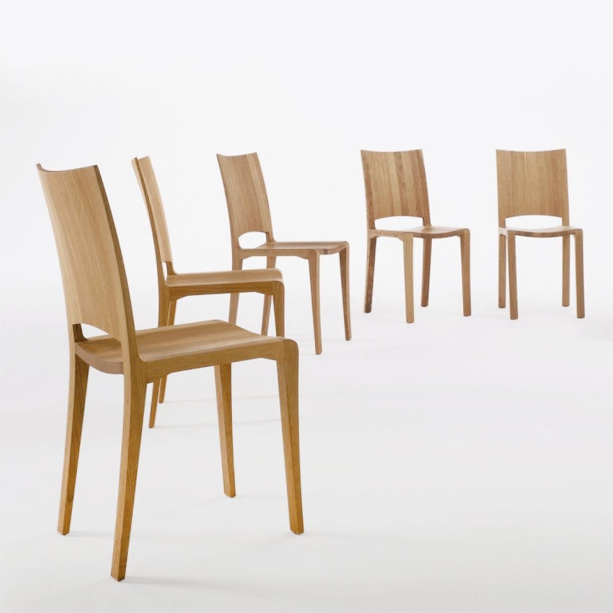 Contemporary Adria Oak Chair For Sale