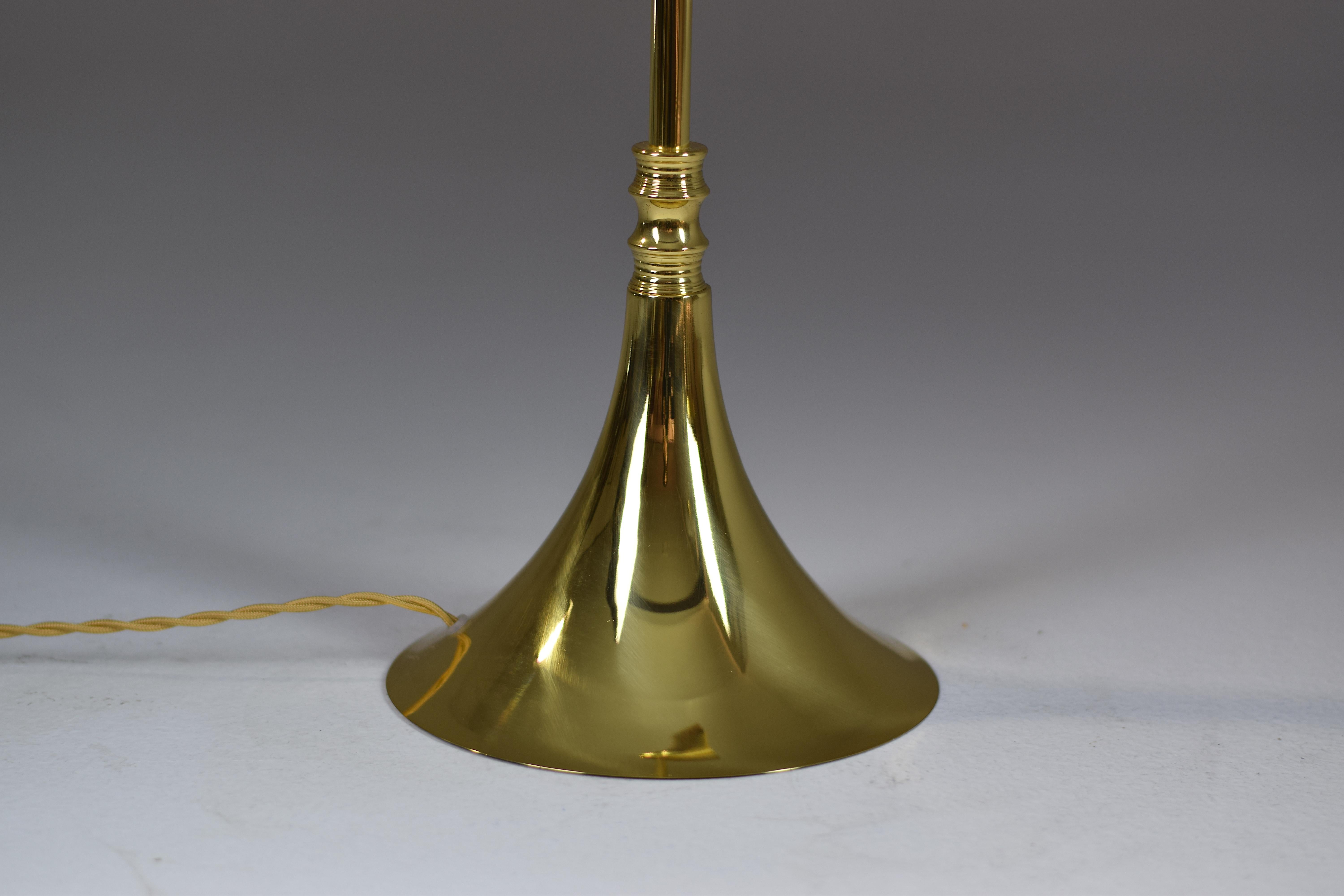 Lampe de bureau Adria-t1 en laiton, collection Flow 2 1