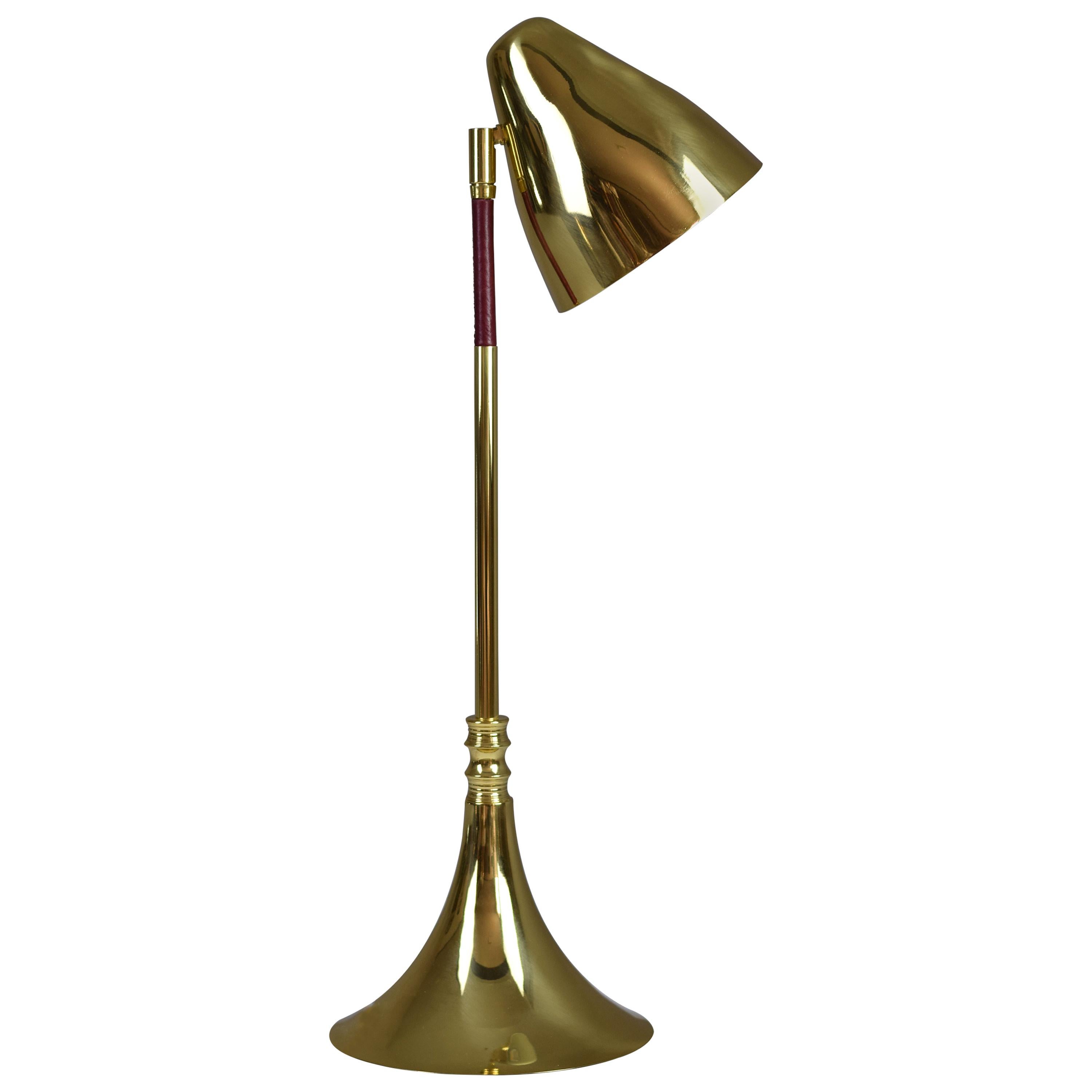 Adria-t1 Brass Table Lamp, Flow 2 Collection
