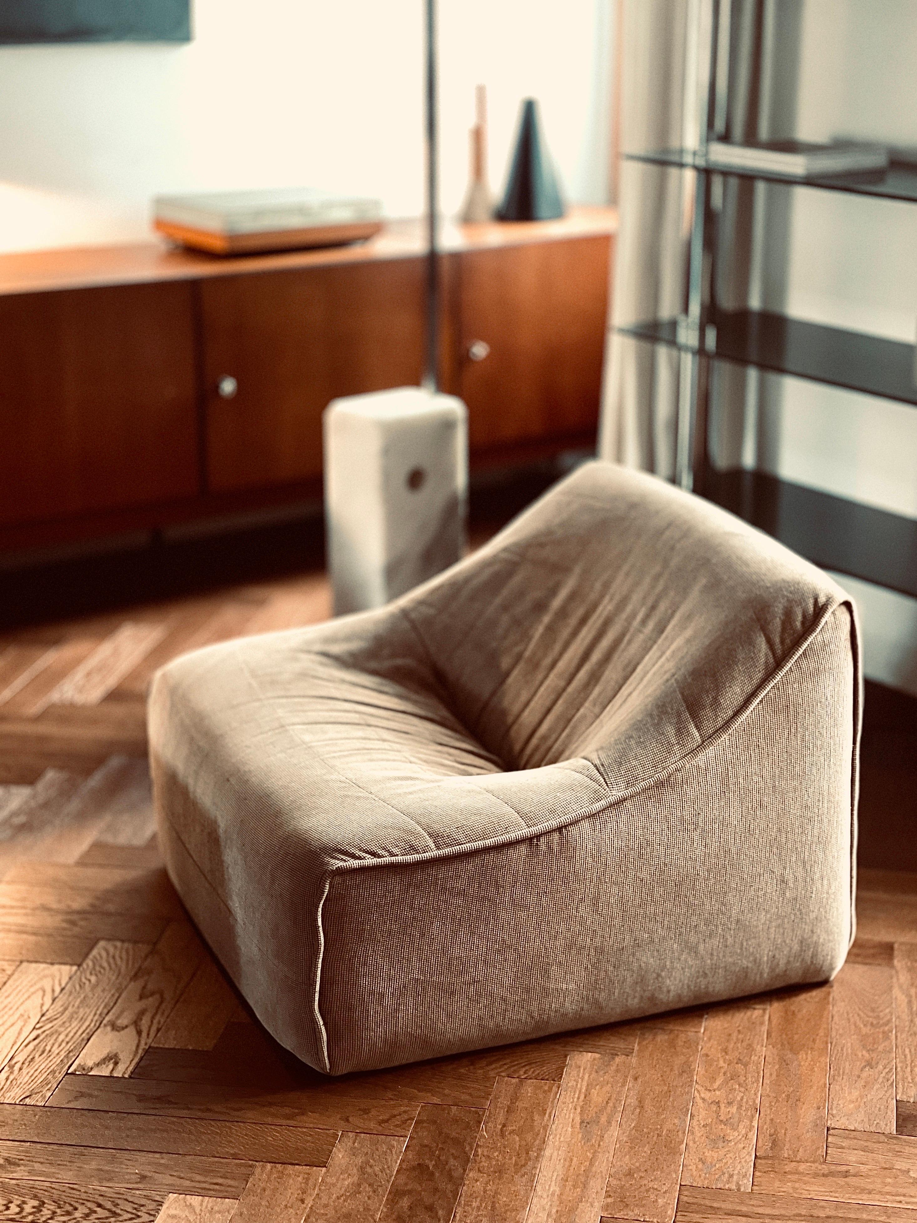 Adria Three-Seat Sofa and Lounge Chair by Michel Ducaroy for Ligne ...