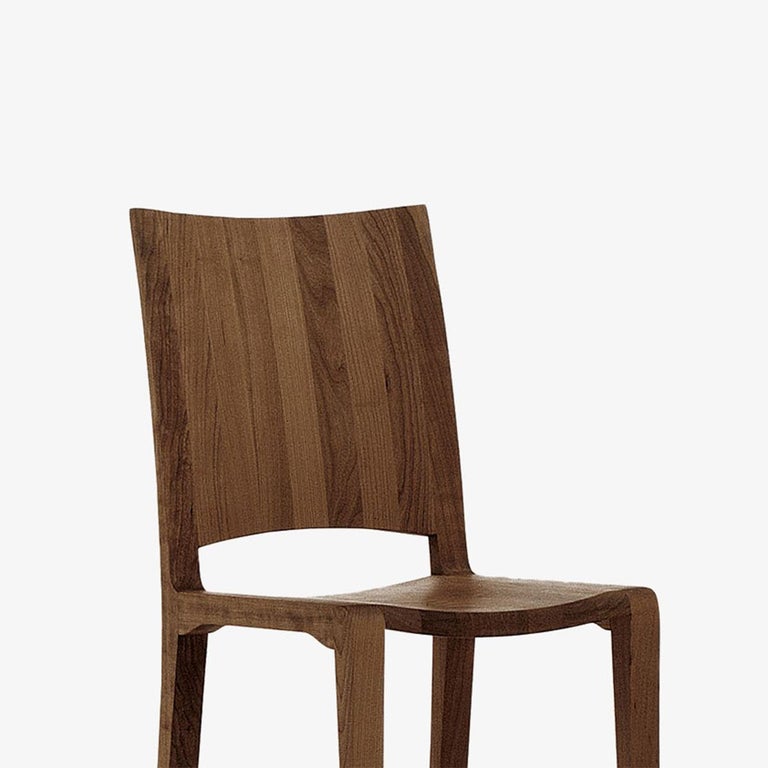 Italian Adria Walnut Chair For Sale