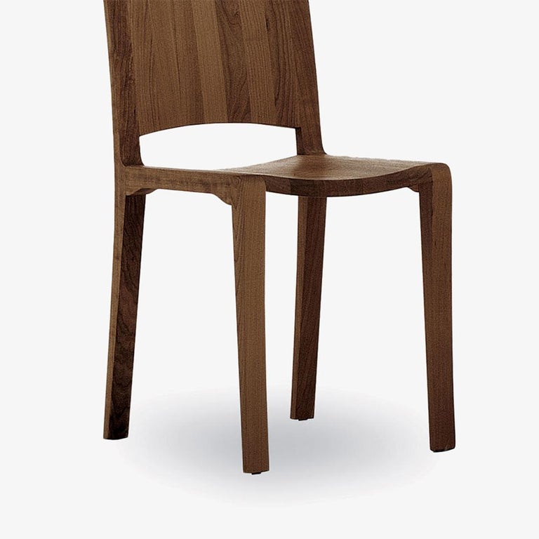 Hand-Crafted Adria Walnut Chair For Sale
