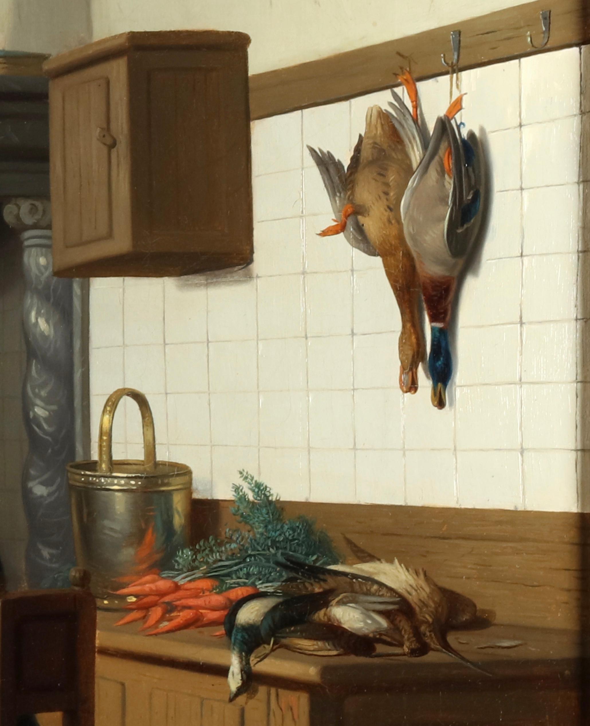 A kitchen interior - Adriaan de Braekeleer (1818-1904) For Sale 3