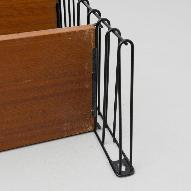 Metal Adriaan Dekker for Tomado Modular Wall Hanging Shelve, 1958