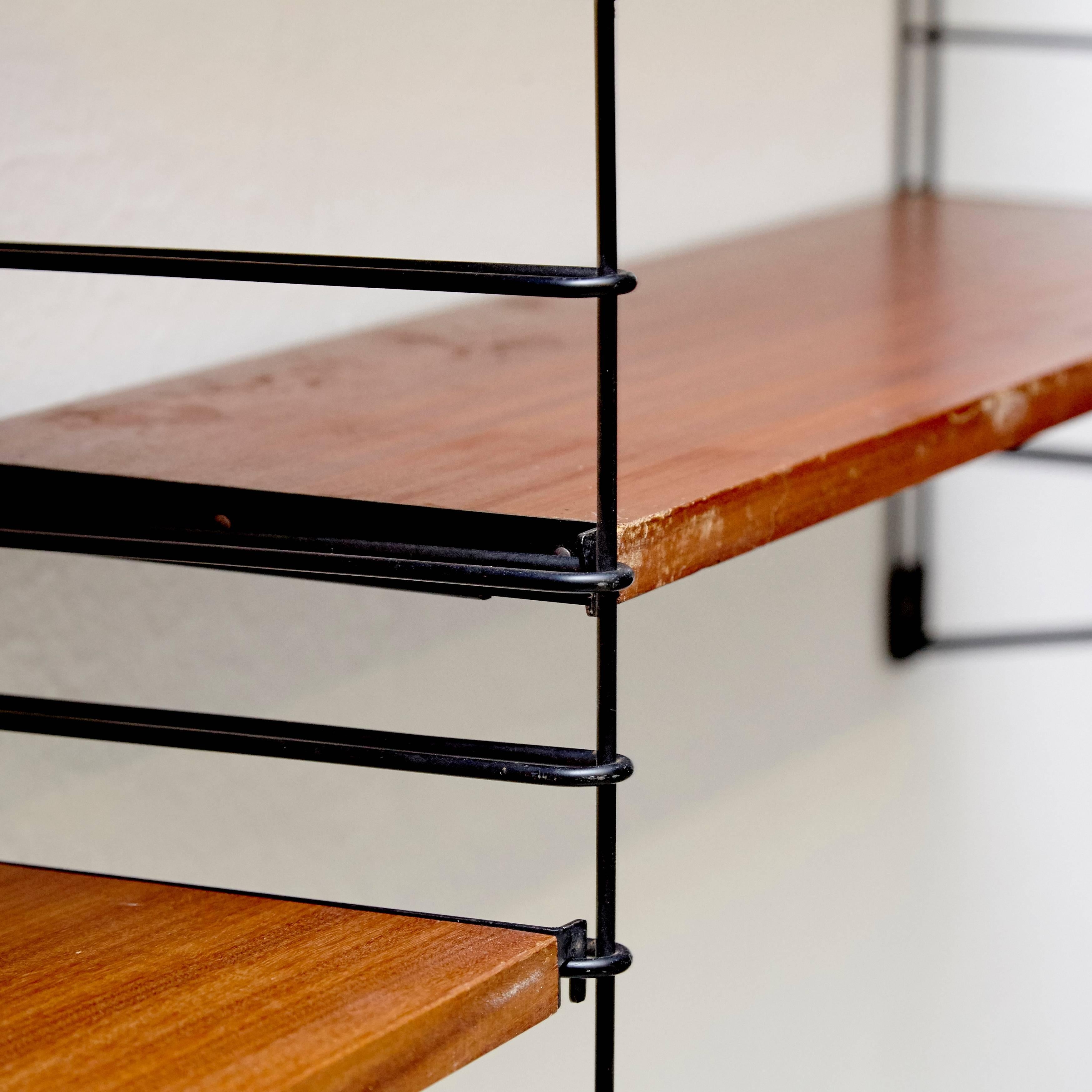 Dutch Adriaan Dekker for Tomado Three Modular Wall Hanging Shelves, 1958