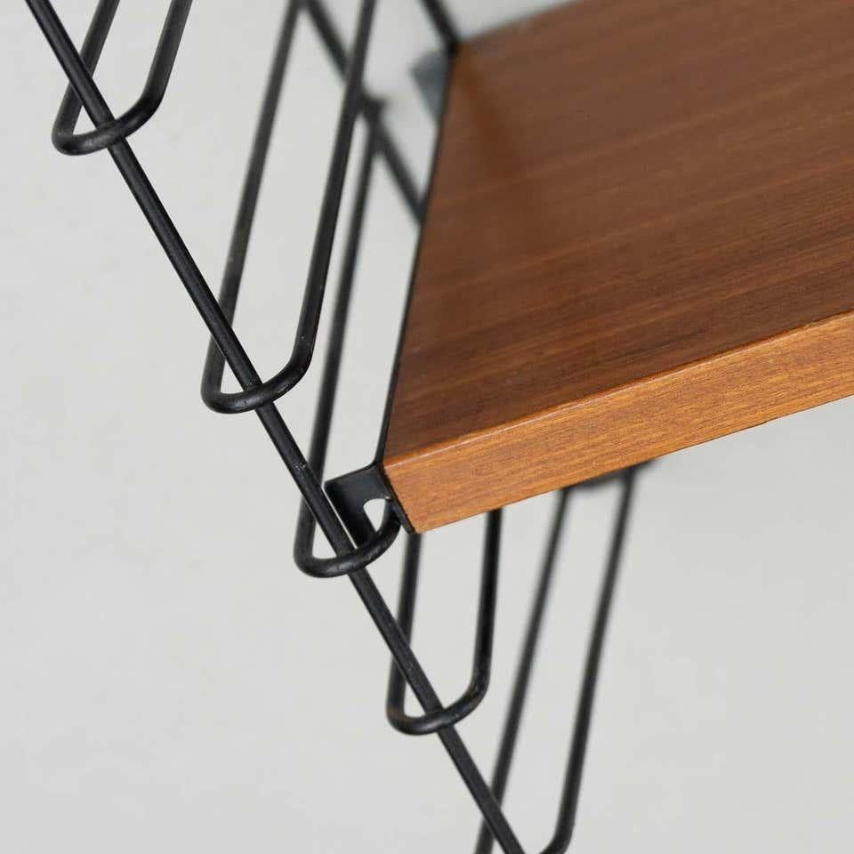 Adriaan Dekker per Tomado Due mensole modulari da appendere a parete, 1958 in vendita 5