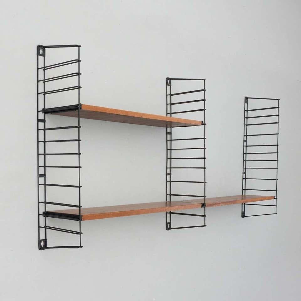 Mid-Century Modern Adriaan Dekker for Tomado Two Modular Wall Hanging Shelves, 1958 For Sale