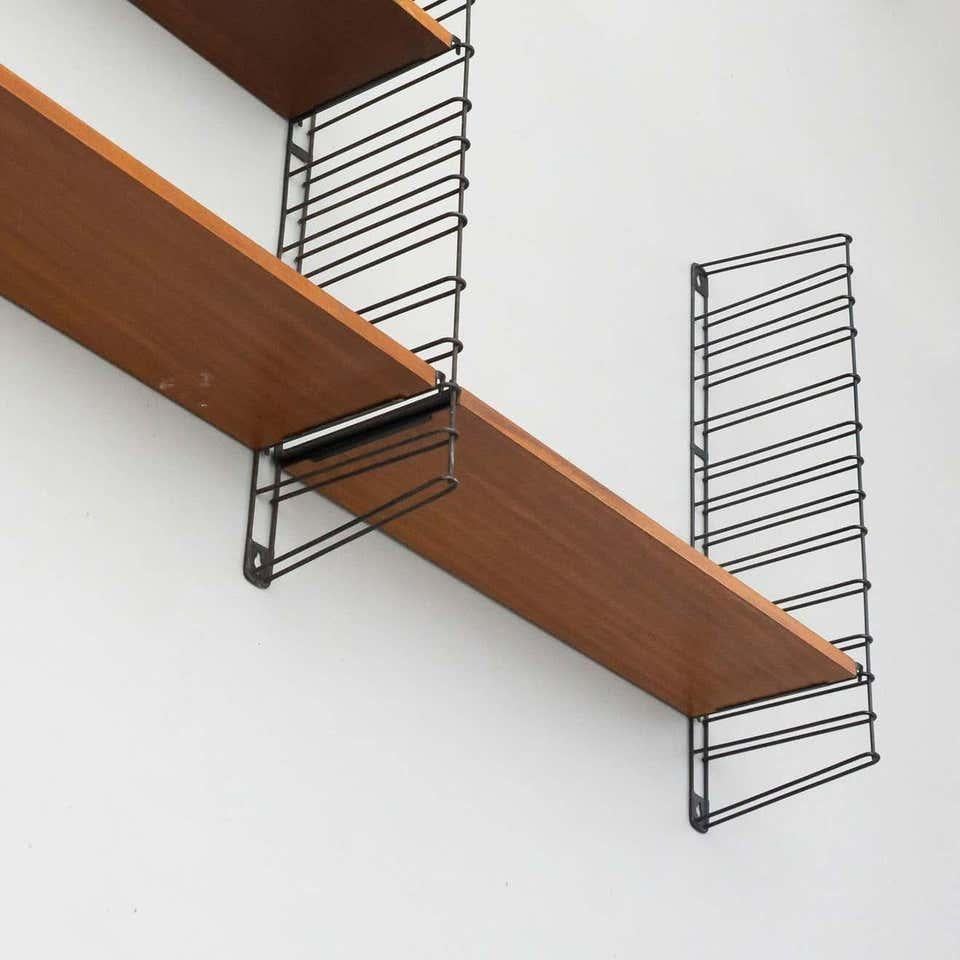 Mid-20th Century Adriaan Dekker for Tomado Two Modular Wall Hanging Shelves, 1958 For Sale
