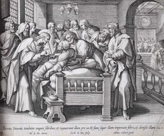 Adrian Collaert Martin de Vos 17th Century Healing Peter's Mother-in-law