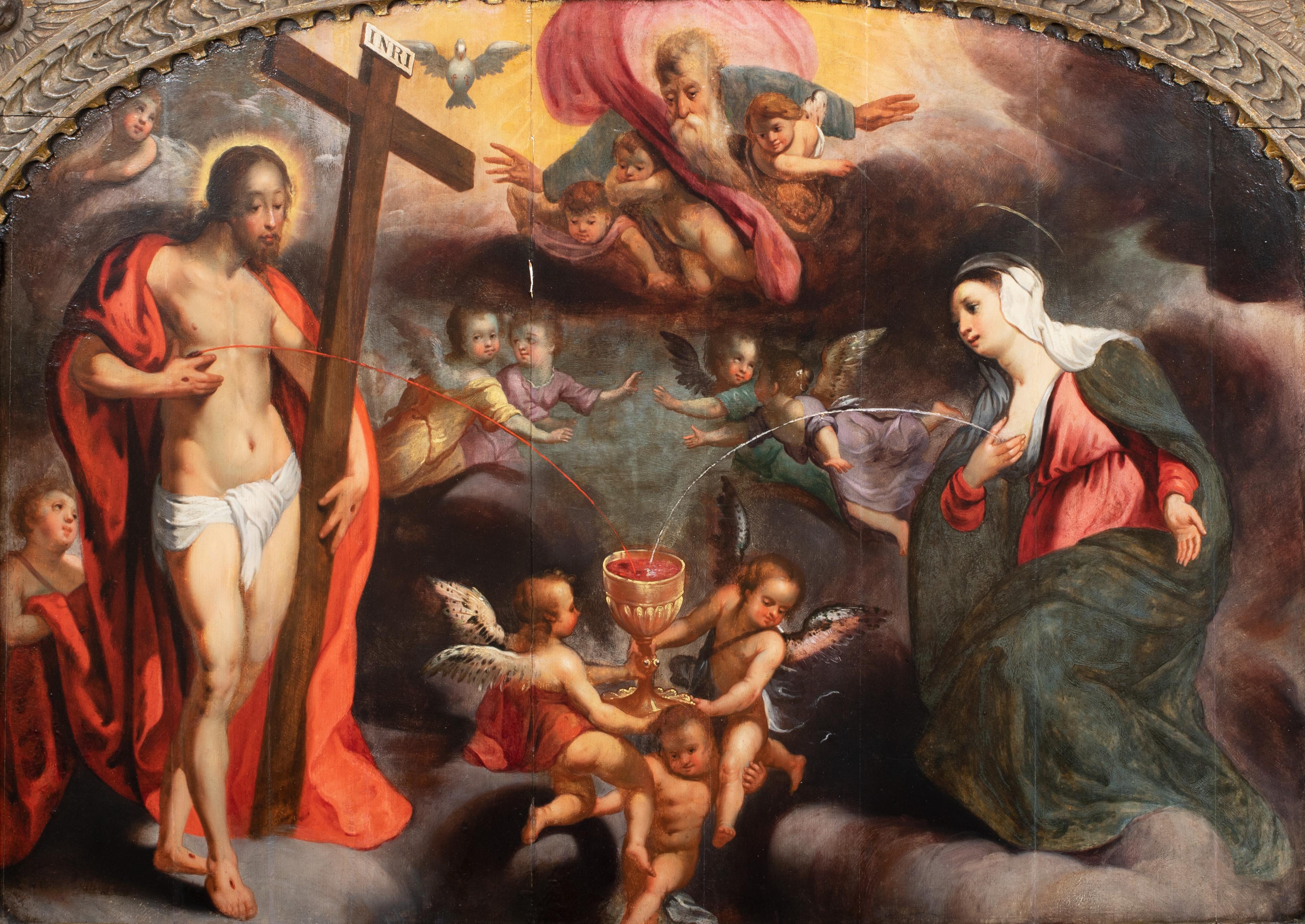 Le sang du Christ, le lait de la Vierge, XVIe siècle

cercle d'Adriaen Isenbrandt (1480-1551)

Énorme représentation de vieux maître flamand du XVIe siècle représentant le sang du Christ et le lait de la Vierge, huile sur panneau. Magnifique