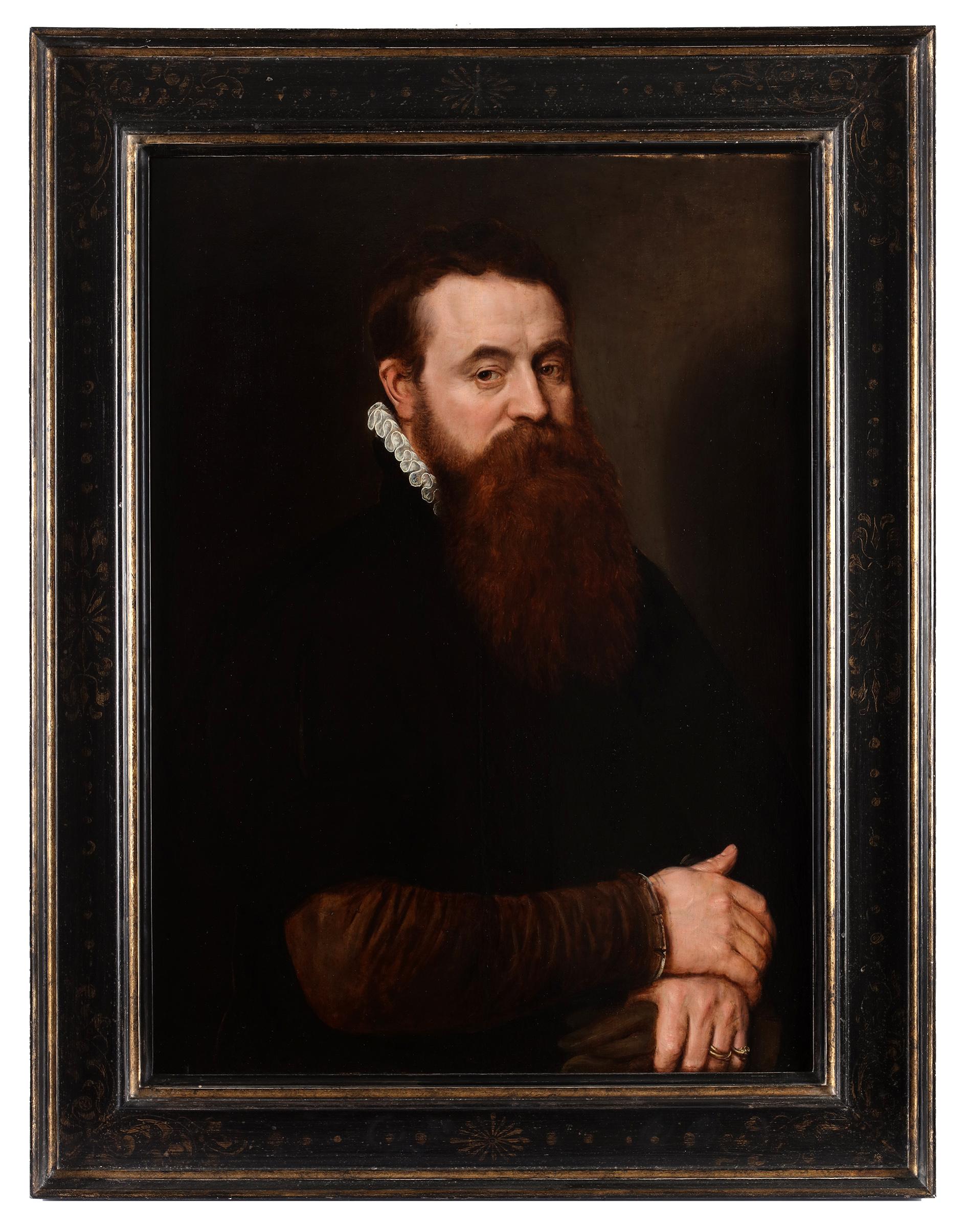 Portrait of a bearded man - Adriaen Thomasz. Key (c. 1544-1589)  For Sale 1