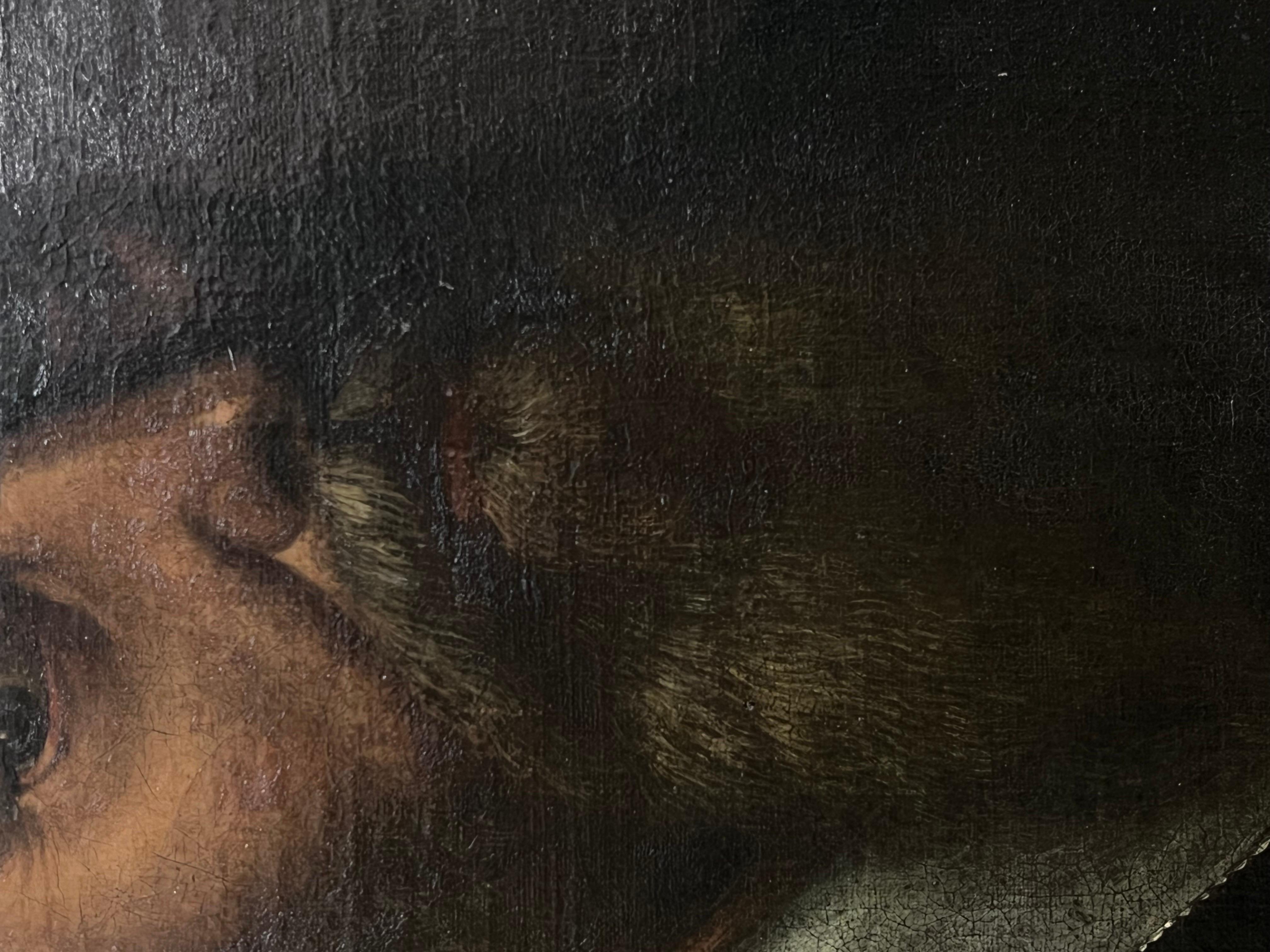 Fine 1600's Dutch / Flemish Old Master Ölgemälde Kopf Porträt eines Mannes (Alte Meister), Painting, von Adriaen Thomasz Key
