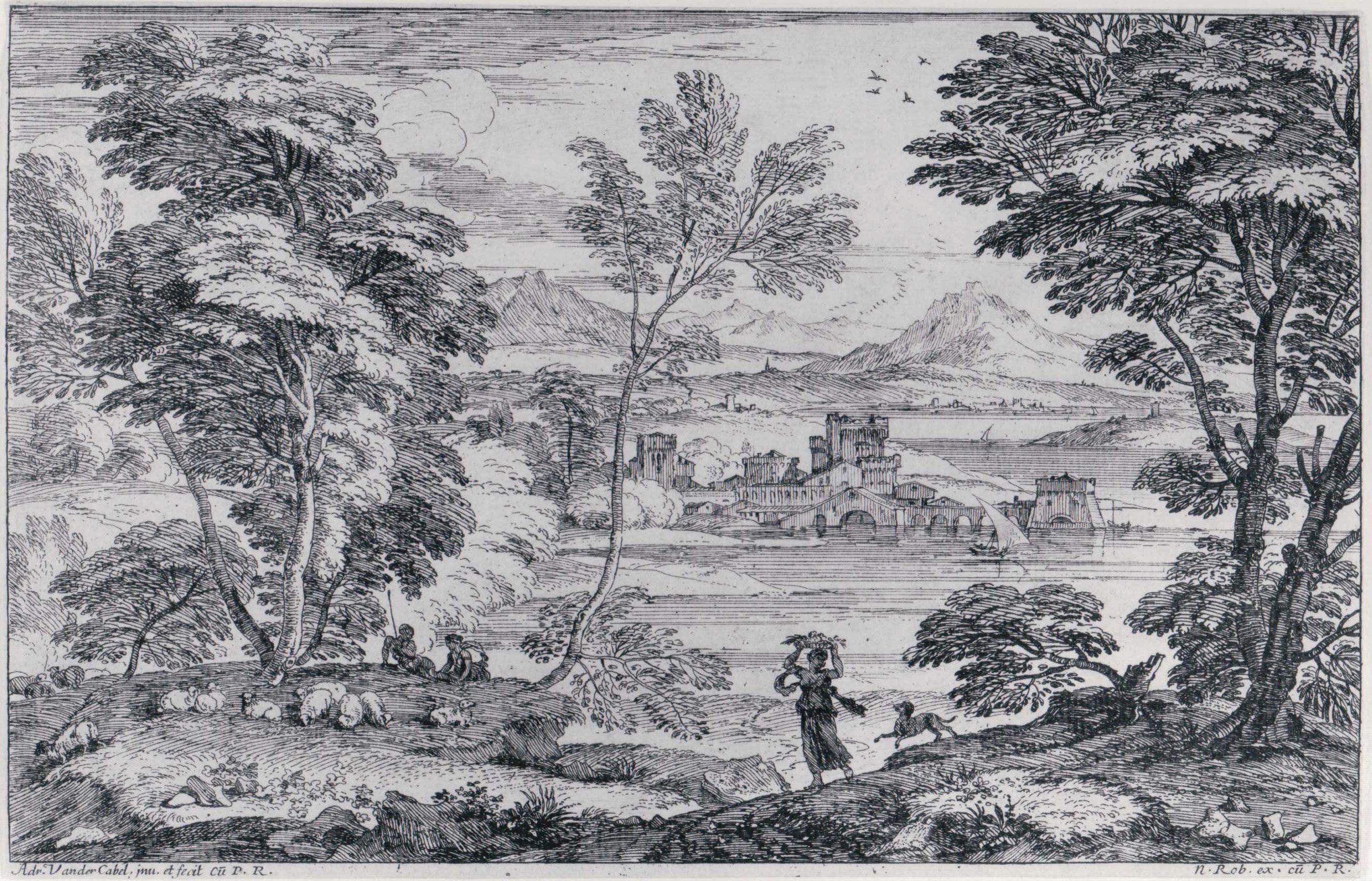 Landscape with a Maiden and her Dog