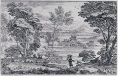 Antique Landscape with a Maiden and her Dog 