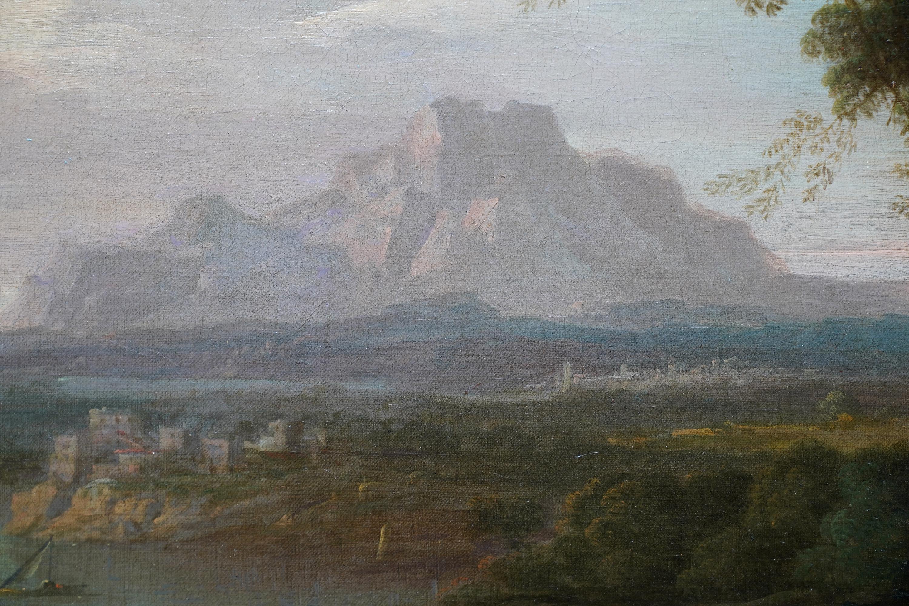 Italian Landscape - Dutch Old Master art Grand Tour landscape oil painting  For Sale 1