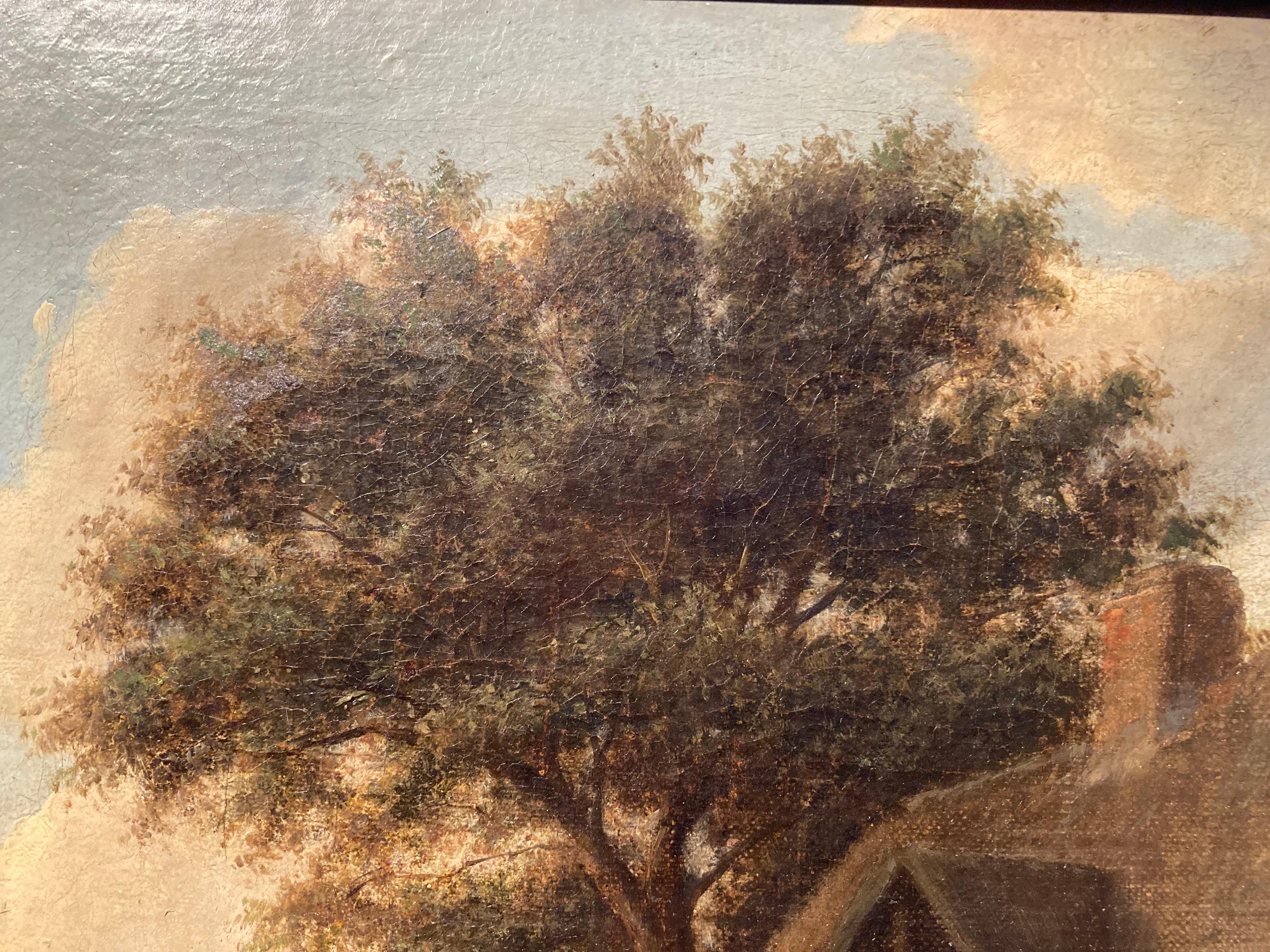 Cerchio di Adriaen o Isaac van Ostade, Contadini che ballano e bevono presso una locanda 5