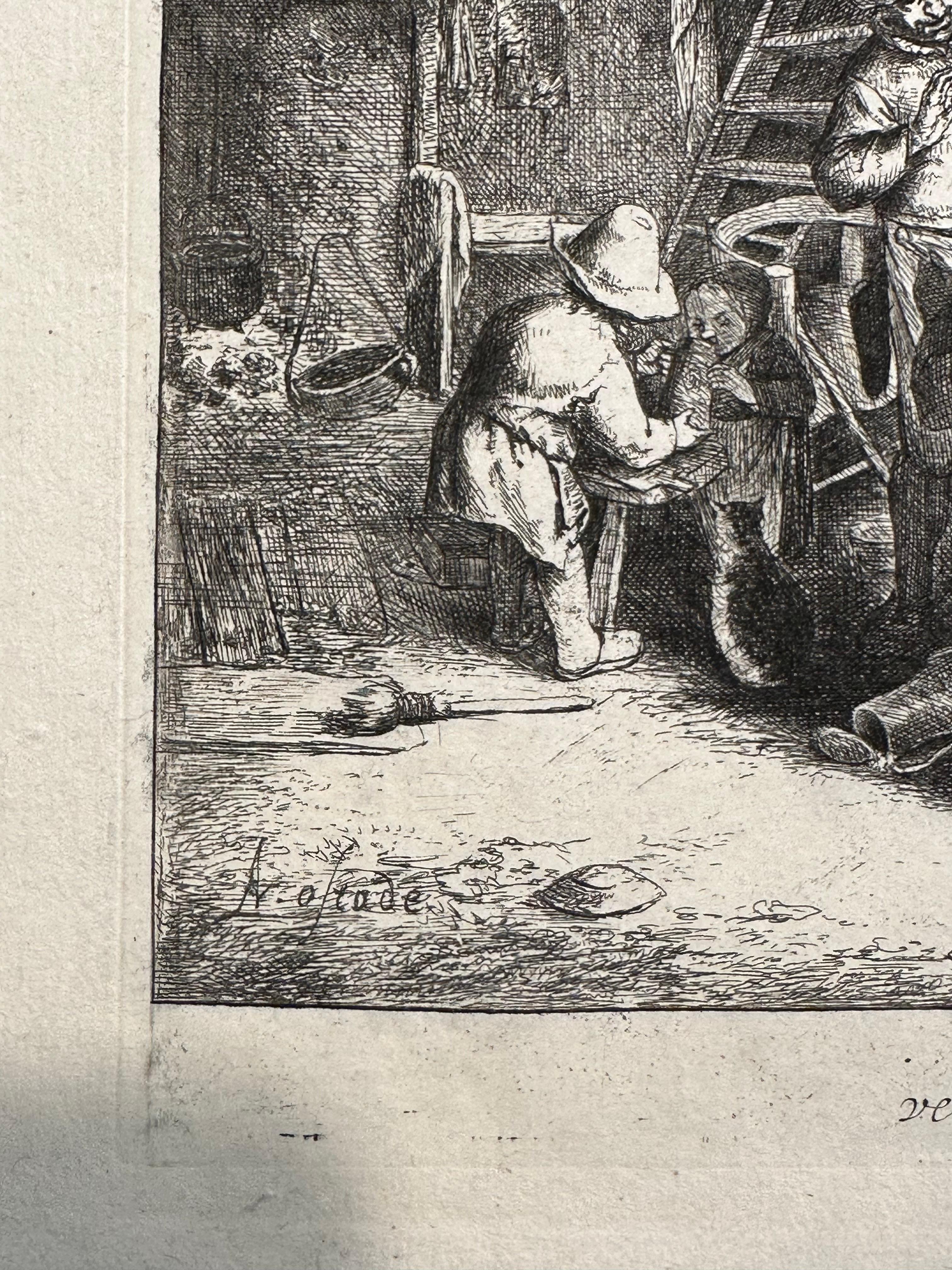 Van Ostade, Le Gourmet en compagnie, c. 1664 en venta 5