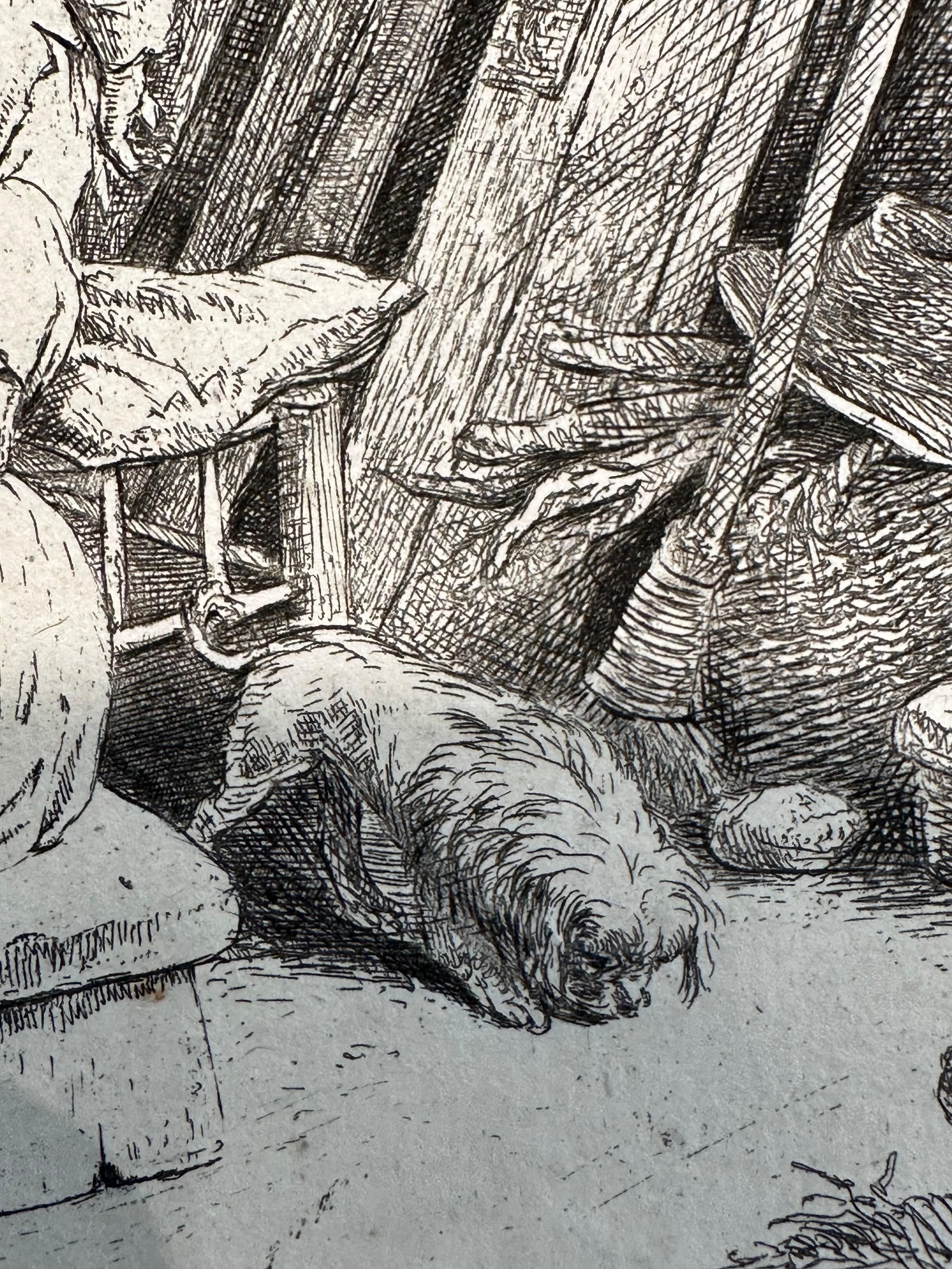Van Ostade, Le Gourmet en compagnie, c. 1664 en venta 2