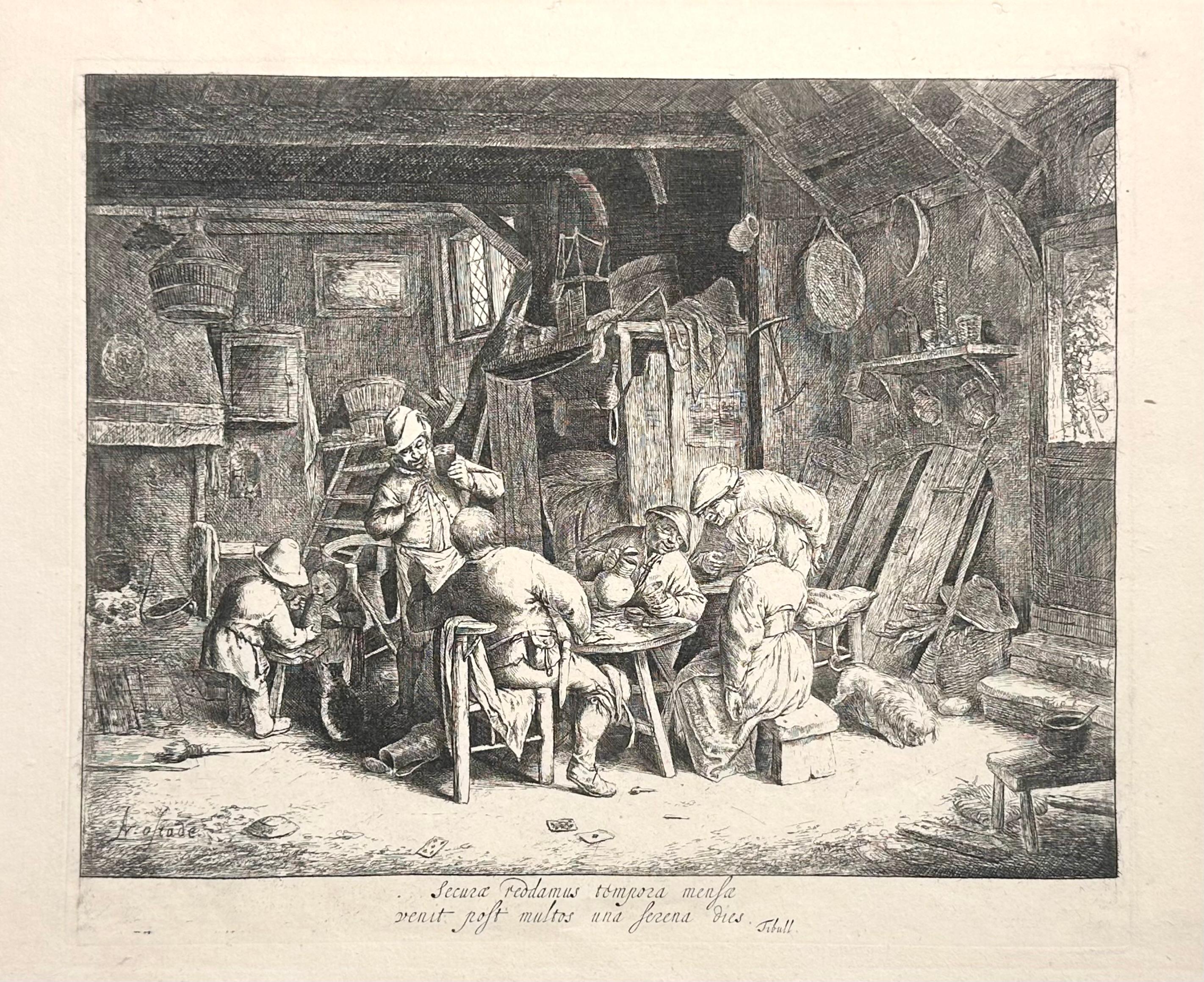 Van Ostade, Le Gourmet en compagnie, 1664 c.a