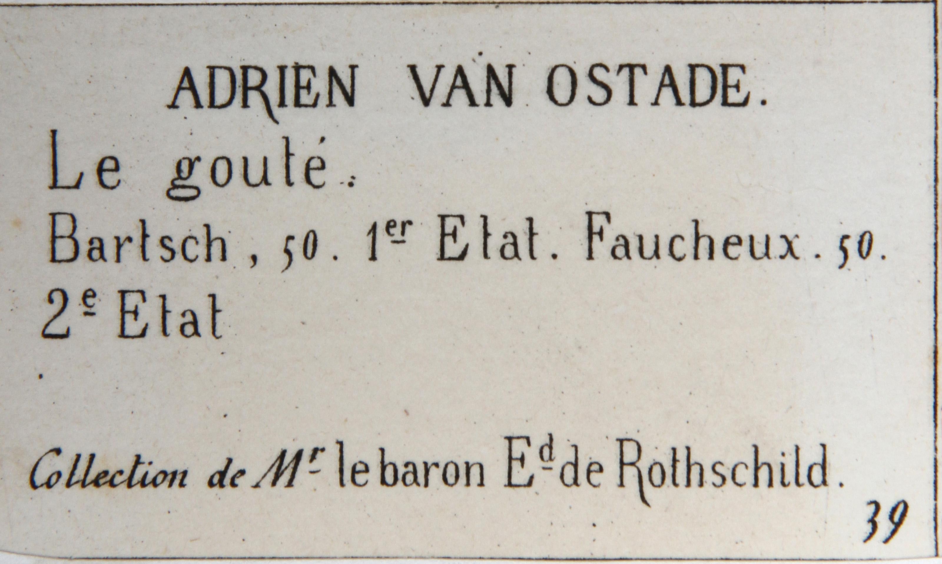 Le Goute, Heliogravur von Adriaen van Ostade im Angebot 1