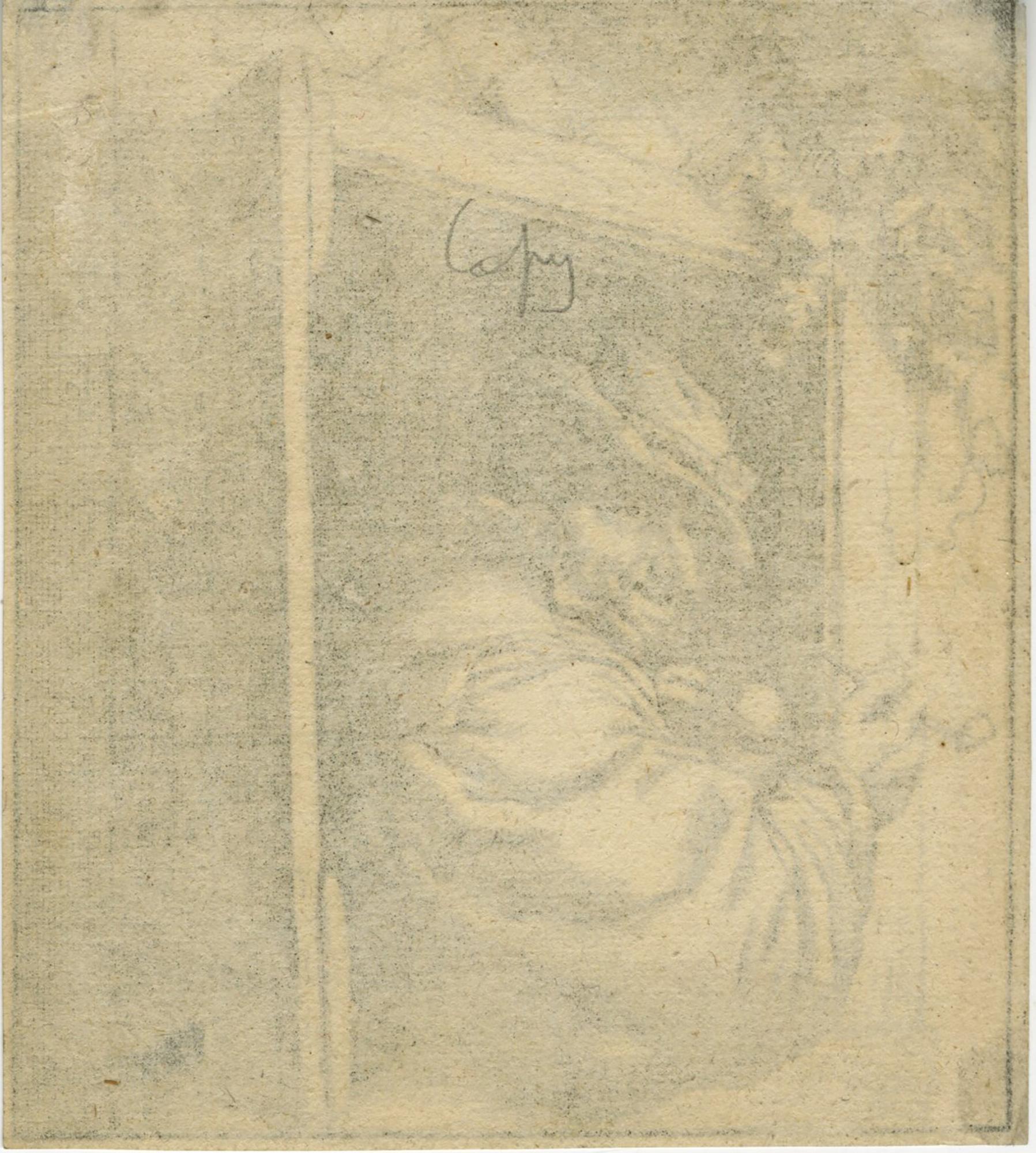 The Smoker at the Window (Le fumeur à la fenêtre) de David Deuchar, d'après Ostade - Print de Adriaen van Ostade