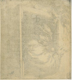 The Smoker at the Window by David Deuchar, after Ostade