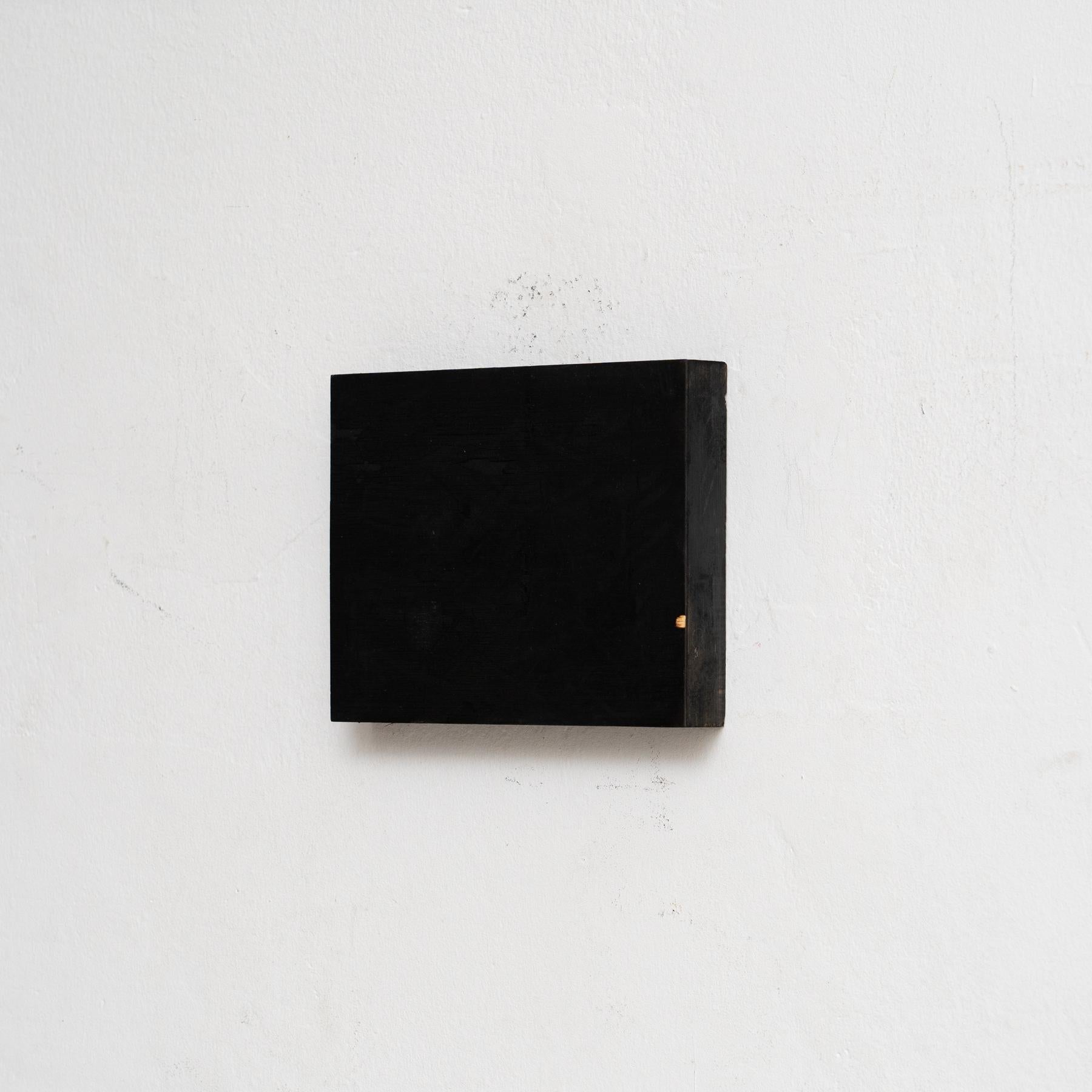 Adrian Abstracto Pintura Negra sobre Madera, circa 2017 Moderno en venta