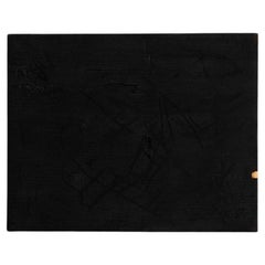 Adrian Abstrakte Schwarze Farbe auf Holz, ca. 2017