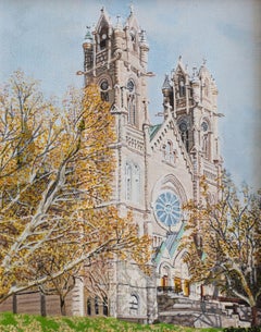 Cathedral of the Madeleine, Painting, Acrylic on Canvas