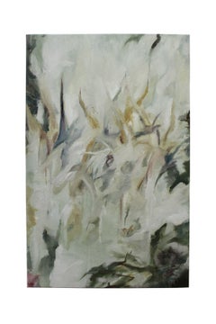 Orotina - Gestural Abstract Painting with Green tones