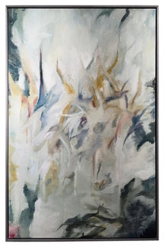 Orotina - Gestural Abstract Painting with Green tones