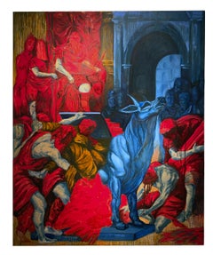 The Bull of Phalaris (After Woeiriot) - Vivid Oil Painting - Adrian Barquero