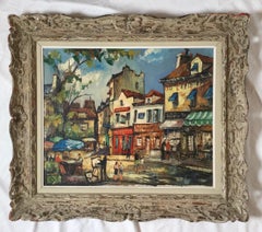 Adrian Beauval "Montmartre París" Óleo sobre lienzo Firmado