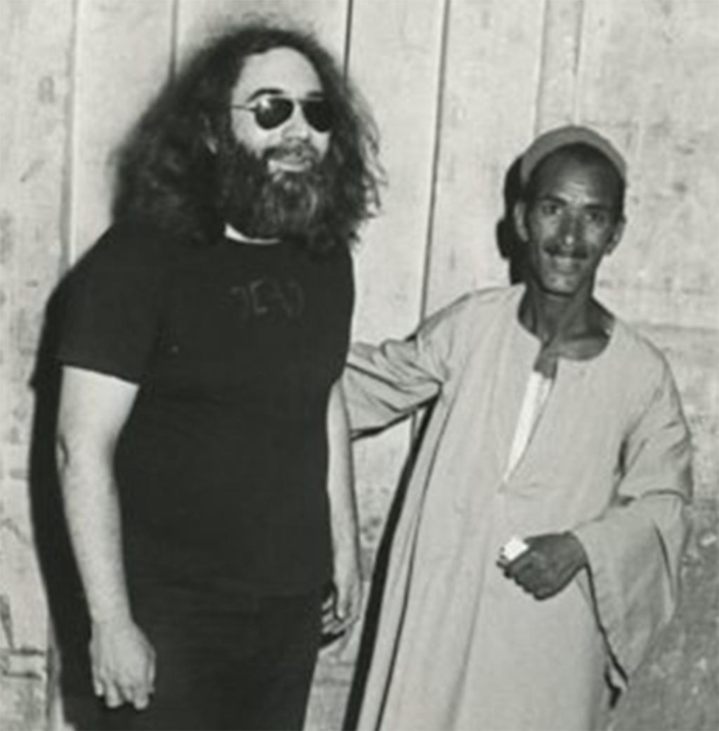 Jerry Garcia in Egypt 1978 - Photograph by Adrian Boot