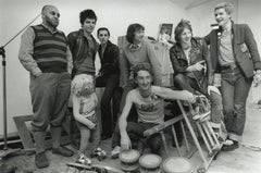 Photographie d'origine The Damned, Lol Coxhill et Pink Floyd