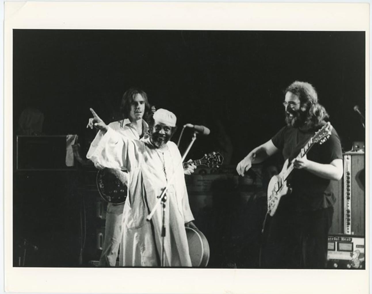 Adrian Boot Black and White Photograph - The Grateful Dead Jerry Garcia Egypt 1978