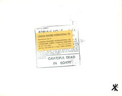 The Grateful Dead Performing in Egypt Vintage Original Photograph