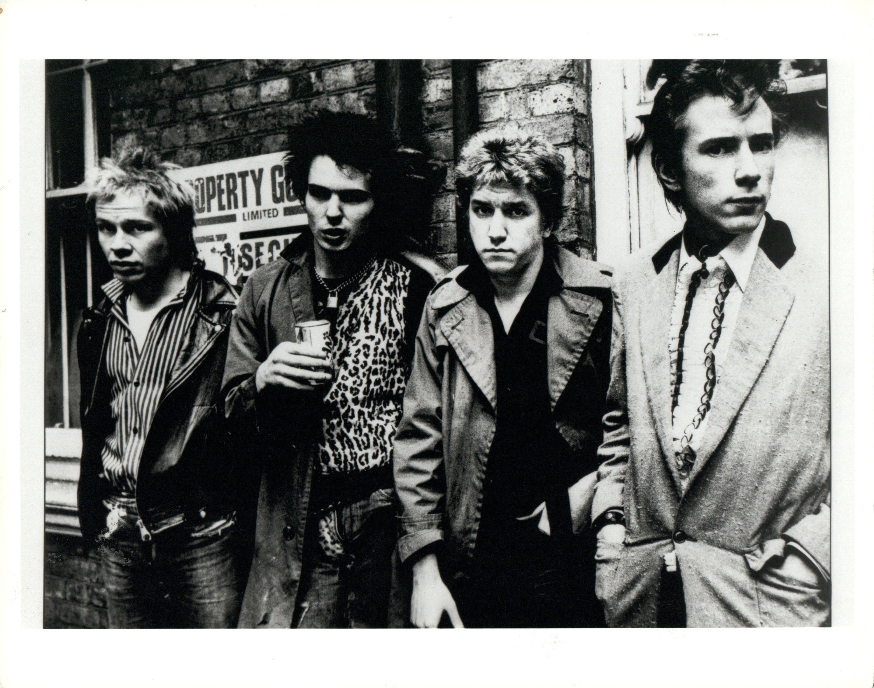 Adrian Boot Black and White Photograph - The Sex Pistols on the Street Vintage Original Photograph