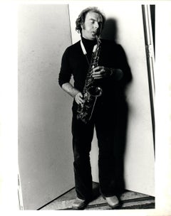 Van Morrison Playing Saxophone Vintage Original Photograph