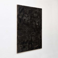 Adrian Contemporary Abstract Black Mix-Media Large Painting