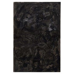 Adrian Contemporary Abstract Black Mix-Media Large Painting