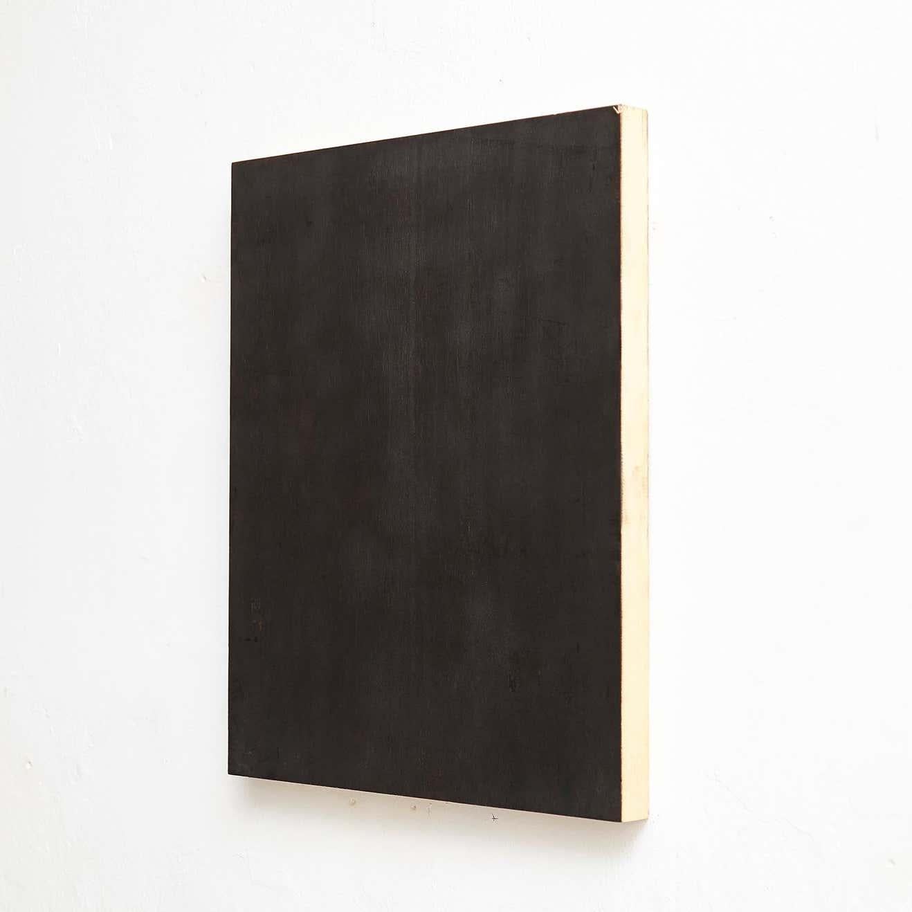 Adrian Zeitgenössisches abstraktes Gemälde auf Holz, 2017 (Spanisch) im Angebot