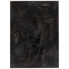 Adrian Contemporary Abstract Painting on Wood, 2017, Free Shipping